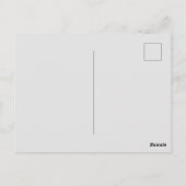 Wasserfarbenkürbis Postkarte (Rückseite)