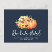 Wasserfarbenkürbis Postkarte (Vorderseite)