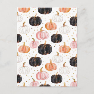 Wasserfarbenkürbis Postkarte