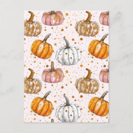 Wasserfarbenkürbis Postkarte