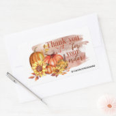 Wasserfarbenkürbis Rechteckiger Aufkleber (Umschlag)