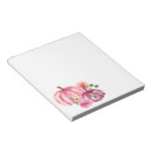 Wasserfarbenkürbis Rosa Rose Notizblock (angewinkelt)