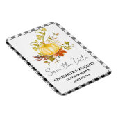 Wasserfarbenkürbis Save the Date Hochzeit im Herbs Magnet (Rechte Seite)