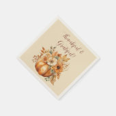 Wasserfarbenkürbis Serviette (Ecke)