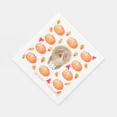 Wasserfarbenkürbis Türkei Pattern Erntedank Serviette (Ecke)