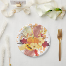 Wasserfarbenkürbis und Erntedank