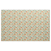 Wasserfarbenkürbis zu Green Gingham Stoff (Yard (91,4 cm))