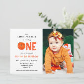 Wasserfarbenkürbis zum 1. Foto Einladung (Stehend Vorderseite)