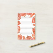 Wasserfarbenkürme fallen Thema Post-it Klebezettel (Auf Schreibtisch)