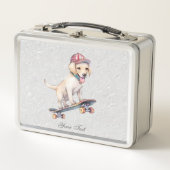 Wasserfarbenlabrador Retriever Metal Lunch Box (Vorderseite)