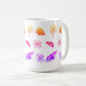 Wasserfarbenladybugs und vierblättrige Kleeblätter Kaffeetasse (VorderseiteRechts)