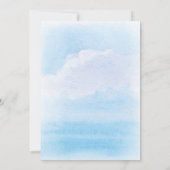 Wasserfarbenlampe Schöne Hochzeit Einladung (Rückseite)