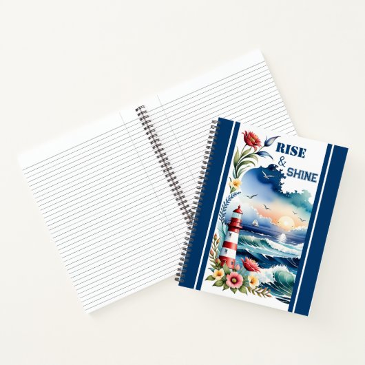 Wasserfarbenlampe Strand Wassersportzentrum Notizblock (Innenseite)