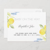 Wasserfarbenlampen Ankündigungspostkarte (Vorne/Hinten)