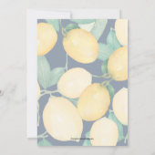 Wasserfarbenlampen auf Navy Bridal Dusche Einladun (Rückseite)