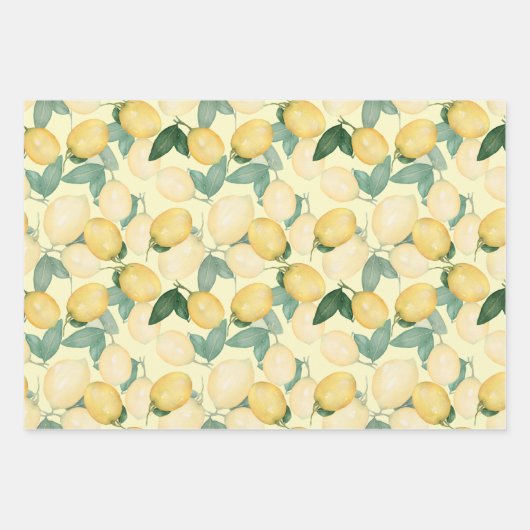 Wasserfarbenlampen Geschenkpapier Set (Vorderseite 3)