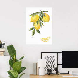 Wasserfarbenlampen Poster