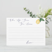 Wasserfarbenlampen und Brautparty-Ratenkarte der M Einladung (Stehend Vorderseite)