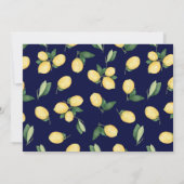 Wasserfarbenlampen und Brautparty-Ratenkarte der M Einladung (Rückseite)