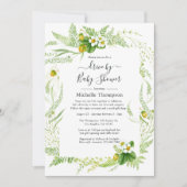 Wasserfarbenland Rustikale Vegetation durch Dusche Einladung (Vorderseite)