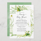 Wasserfarbenland Rustikale Vegetation durch Dusche Einladung (Vorne/Hinten)