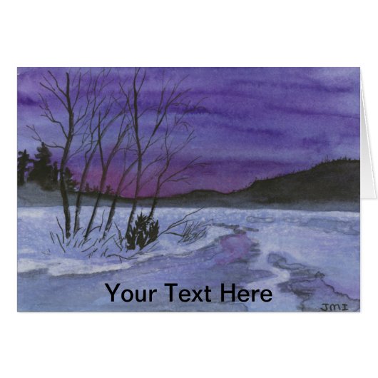 Wasserfarbenlandschaft (Vorderseite (Horizontal))