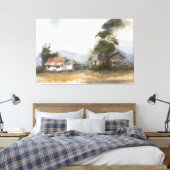 Wasserfarbenlandschaft 1 leinwanddruck (Insitu (Schlafzimmer))