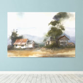 Wasserfarbenlandschaft 1 leinwanddruck (Insitu (Holzboden))