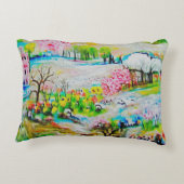 Wasserfarbenlandschaft 2 dekokissen (Rückseite)