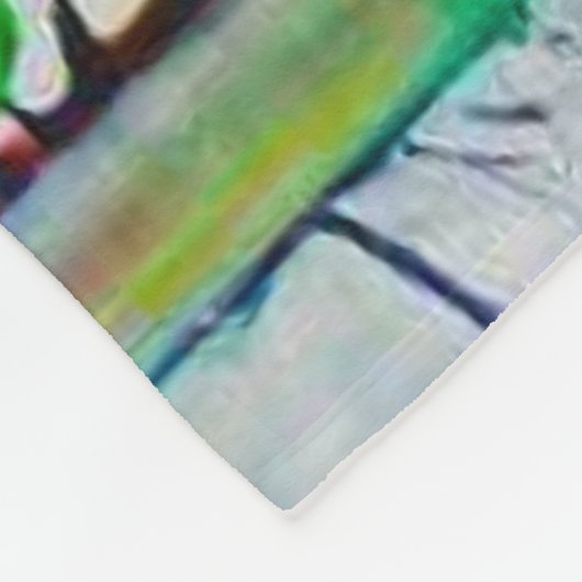 Wasserfarbenlandschaft 2 fleecedecke (Ecke)