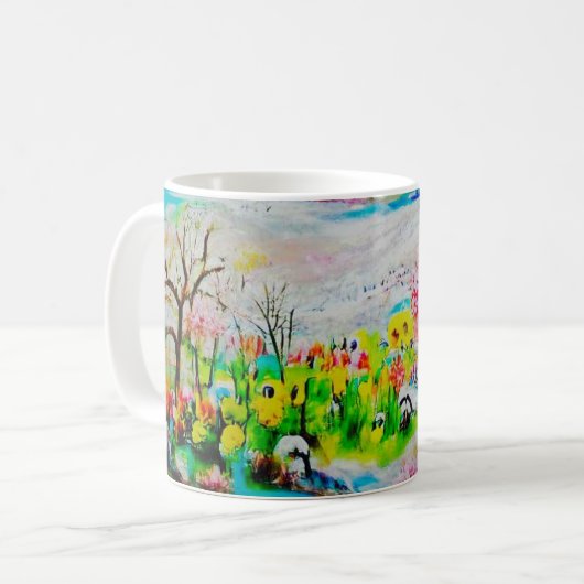 Wasserfarbenlandschaft 2 kaffeetasse (Vorderseite Links)