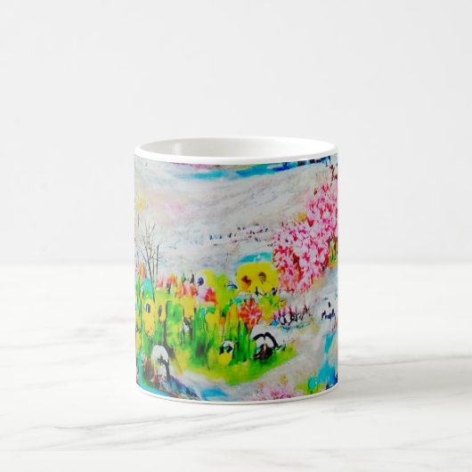 Wasserfarbenlandschaft 2 kaffeetasse (Mittel)