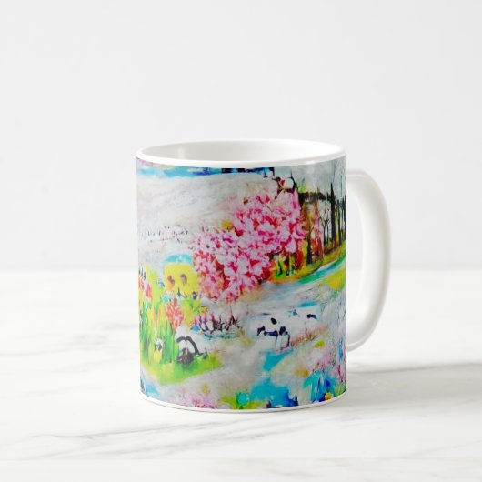 Wasserfarbenlandschaft 2 kaffeetasse (VorderseiteRechts)