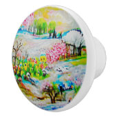 Wasserfarbenlandschaft 2 keramikknauf (Rechts)