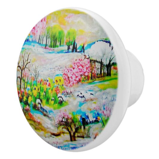 Wasserfarbenlandschaft 2 keramikknauf (Rechts)