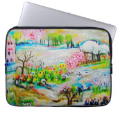 Wasserfarbenlandschaft 2 laptopschutzhülle (Vorderseite)