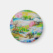 Wasserfarbenlandschaft 2 magnet (Vorne)