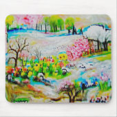 Wasserfarbenlandschaft 2 mousepad (Vorne)