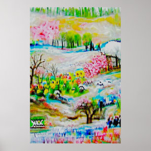 Wasserfarbenlandschaft 2 poster