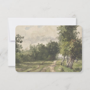 Wasserfarbenlandschaft des Weges - Konstanter Troy Dankeskarte