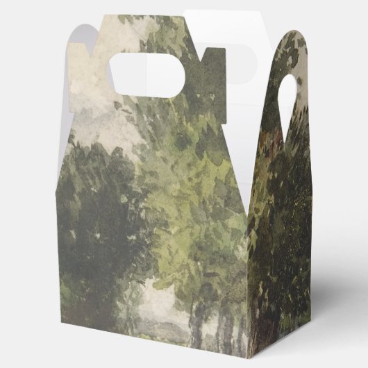 Wasserfarbenlandschaft des Weges - Konstanter Troy Geschenkschachtel (Geöffnet)