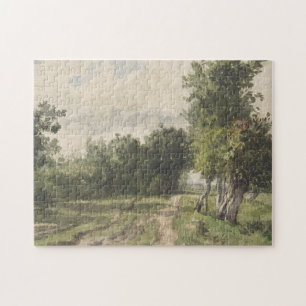 Wasserfarbenlandschaft des Weges - Konstanter Troy Puzzle