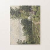 Wasserfarbenlandschaft des Weges - Konstanter Troy Puzzle (Vertikal)