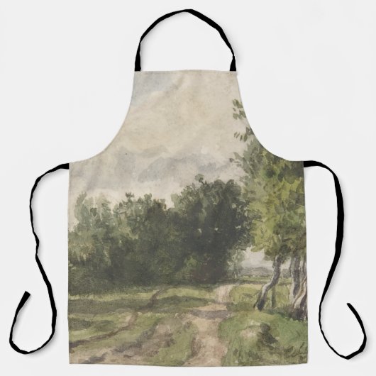 Wasserfarbenlandschaft des Weges - Konstanter Troy Schürze (Vorderseite)