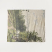 Wasserfarbenlandschaft des Weges - Konstanter Troy Wandteppich (Vorderseite (Horizontal))