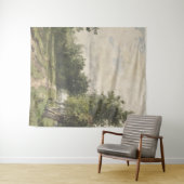 Wasserfarbenlandschaft des Weges - Konstanter Troy Wandteppich (Beispiel (Horizontal))