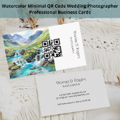 Wasserfarbenlandschaft Grafik I Fotografie QR Code Visitenkarte