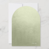 Wasserfarbenlandschaft Hochzeitsgraben Grüner Pfei Einladung (Rückseite)