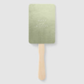 Wasserfarbenlandschaft Hochzeitsnacht Grün ID786 Fächer (Rückseite)