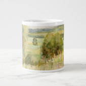 Wasserfarbenlandschaft Jumbo-Tasse (Vorderseite)